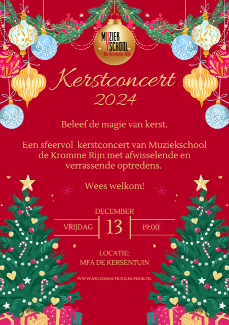 Kerstconcert 13 december